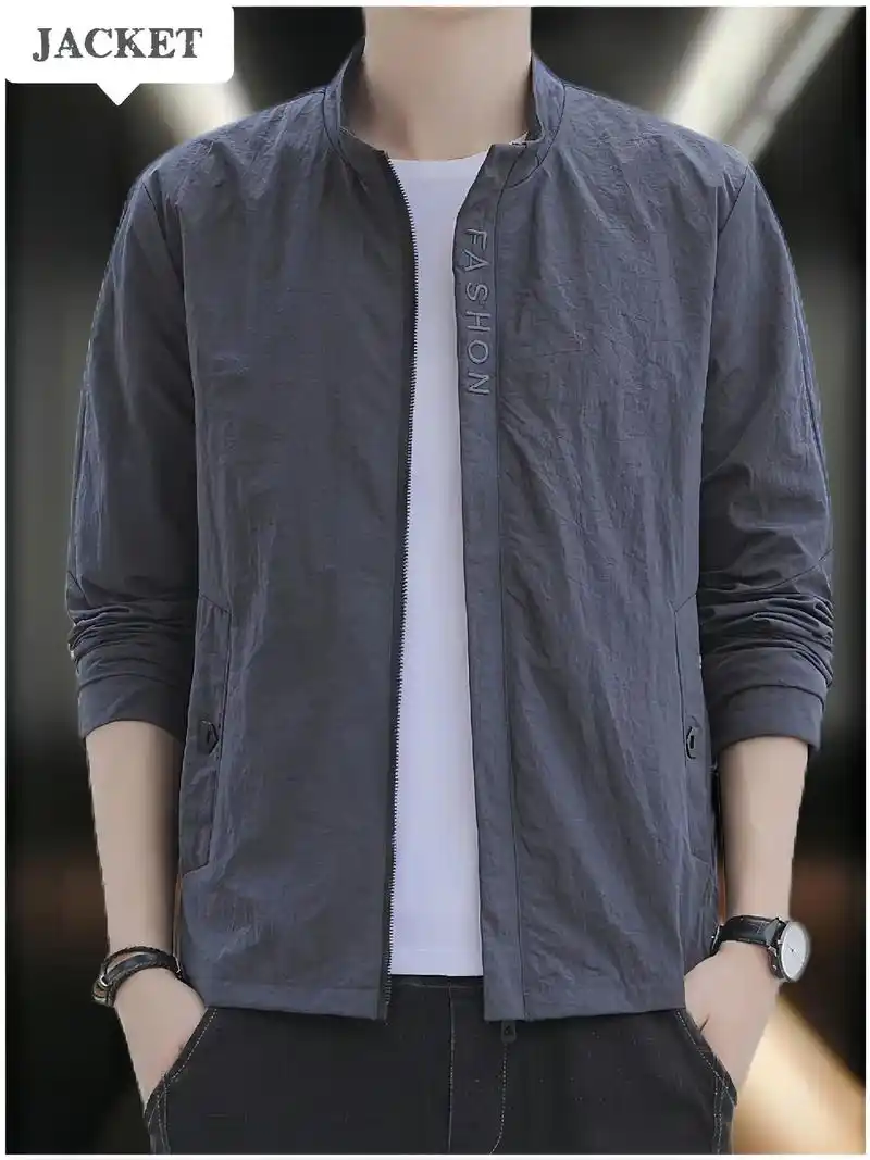 薄款立领休闲夹克外套,好看又好穿!