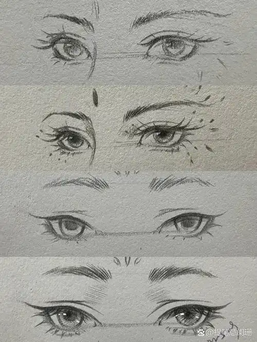绘画日常|古风眼睛 简单过程