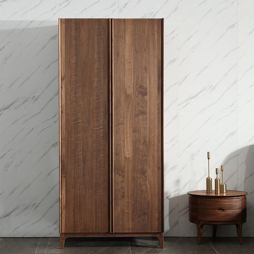 北美黑胡桃木实木衣柜卧室家具北欧意