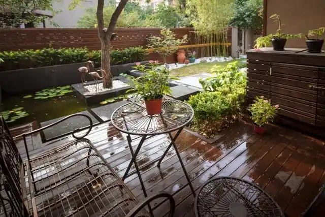 晒晒我家的漂亮院子,面积不过70平,这气质秒杀全小区_庭院