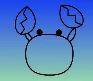 怎么画螃蟹的简笔画