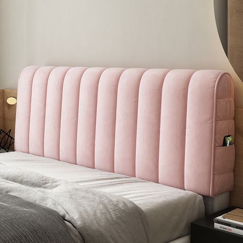 床头头套2022新款欧式软包万能加厚弧形木床床头套