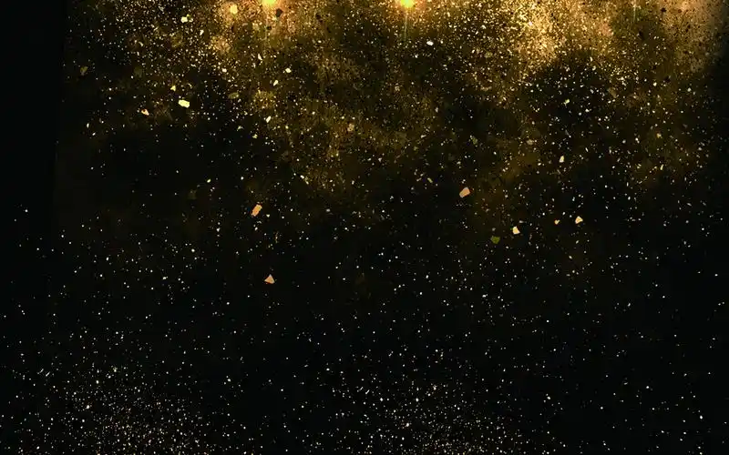 质感黑金大气金粉喷溅海报背景设计