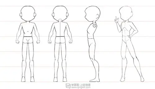 辅导专区 作业详情5头身男性人体三视图与透视画法练习 举报 收藏 发