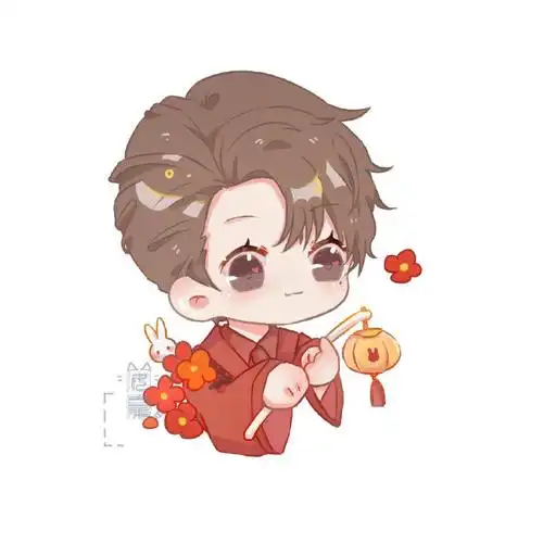 刘宇粉丝中秋饭绘q版古风好可爱啊!
