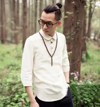 男士个性马尾发型 男生扎马尾发型