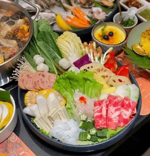 说好的,今天只吃火锅不拍照,但这独特的摆盘实在忍不住呀_菜品_蔬菜