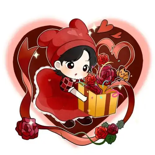 爱心发射biubiu～#陆柯燃  #画画  #饭绘  #情人节  #情人节头像