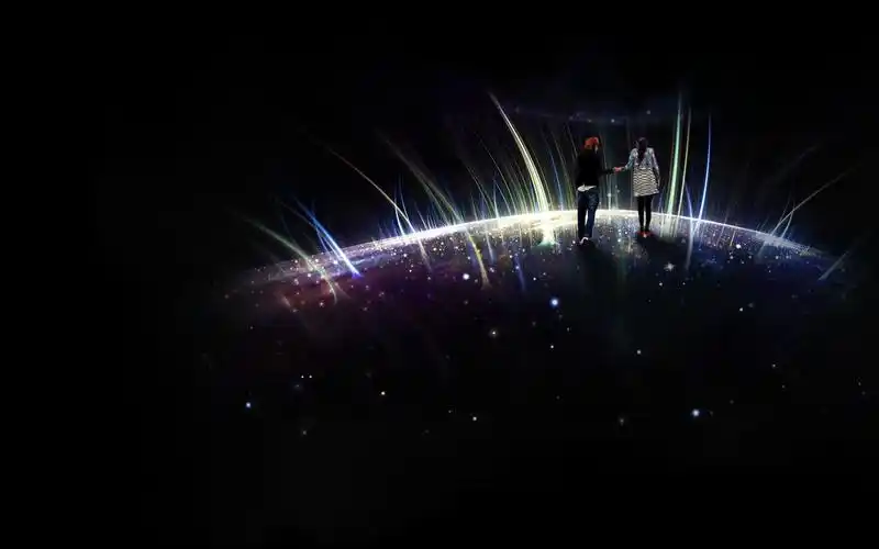 两个人浪漫的手牵手壁纸