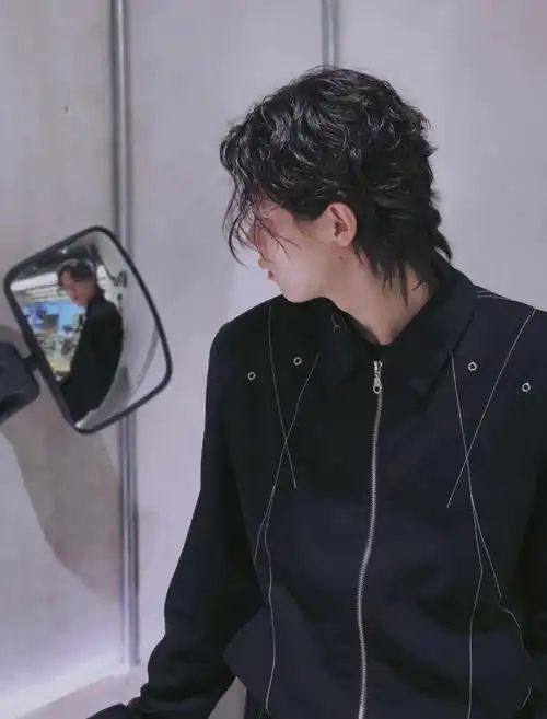 男士狼尾纹理烫日式儒雅风70