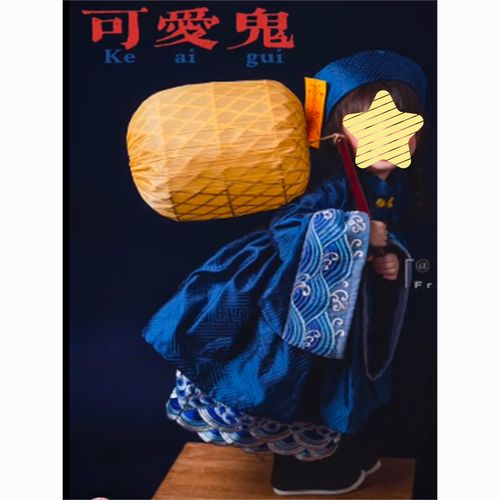 万圣节小僵尸儿童lolita新款女童清朝连衣裙可爱风 cos漫展礼服