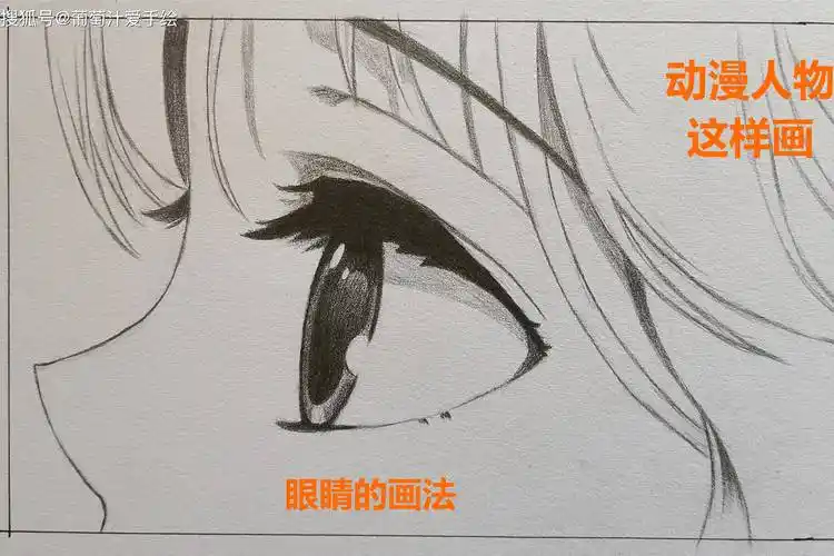 动漫侧面眼睛的画法这样画太简单了适合新手一看就会
