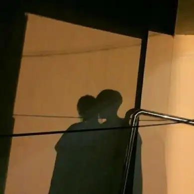 影子情侣头像 高清唯美的夜晚影子情侣头像图片