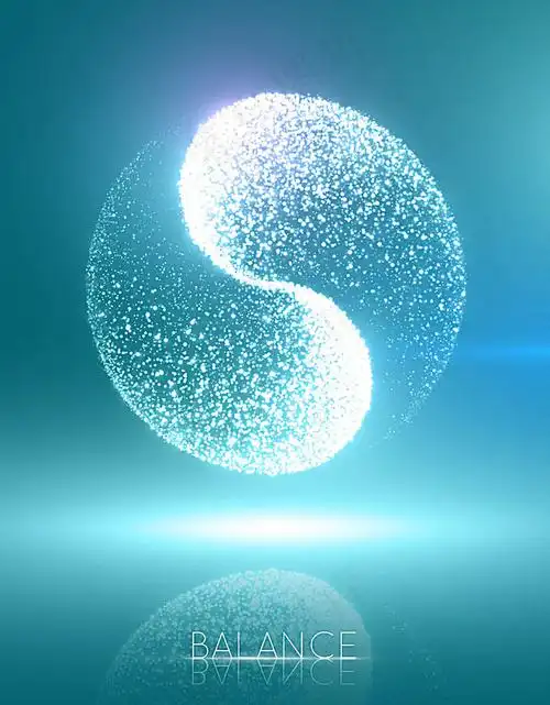 梦幻太极图案epsai矢量模版下载