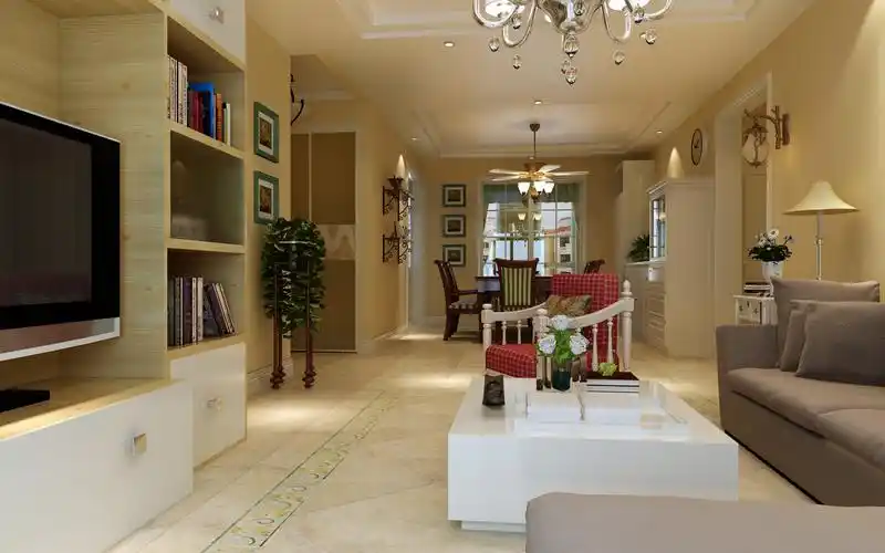 田园风格三室二厅装修设计效果图