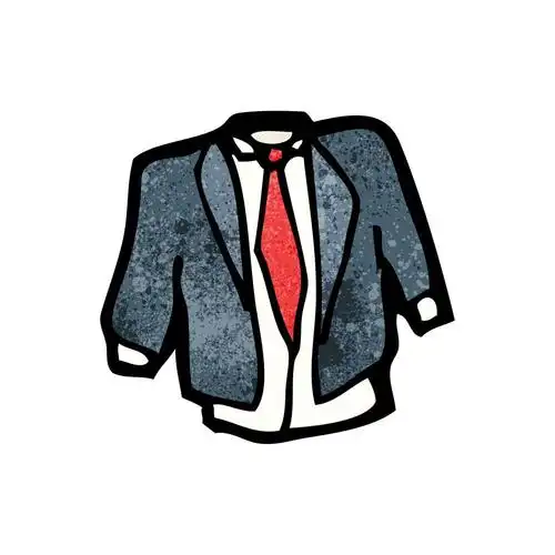 西装,向量,在白色背景上的卡通西装