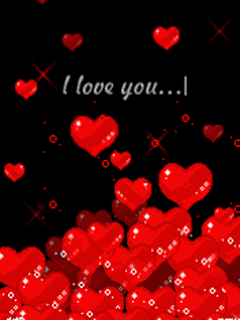 甜蜜情侣热恋动态手机壁纸图片下载240x320