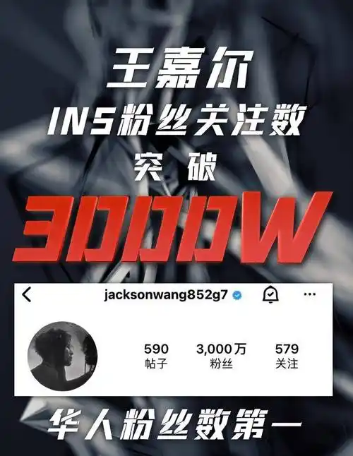 王嘉尔ins粉丝突破3000万,新专辑倒计时3天,王嘉尔值得_舞台_网友