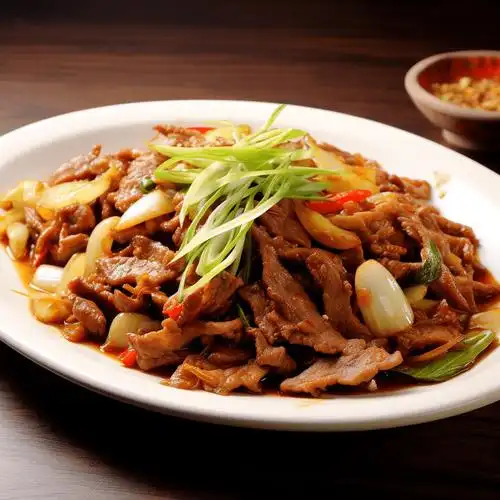 葱爆羊肉,香气四溢,咸香鲜美,回味无穷!_食材_酱汁_薄片