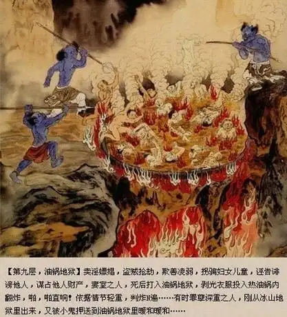 江逸子地狱变相图科普十八层地狱详细图解