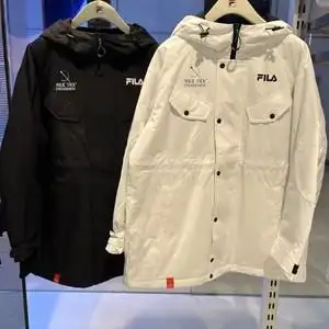 fila斐乐2022冬季新款女棉服时尚宽松连帽保暖外套上衣f11w249908