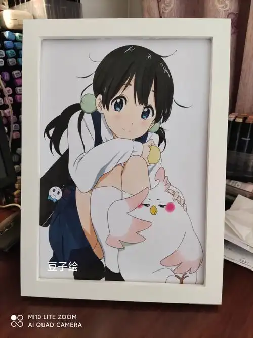 马克笔动漫手绘圆圆玉子和冰菓