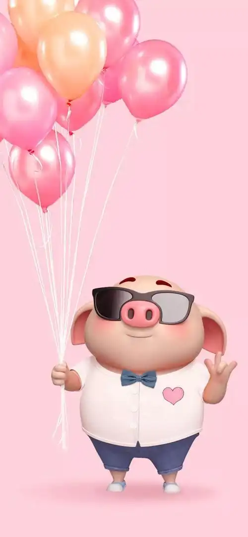 刷爆抖音的猪猪壁纸!