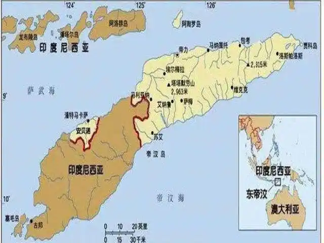 东帝汶地图
