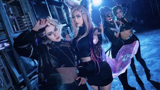 cos英雄联盟kda女团cos正片