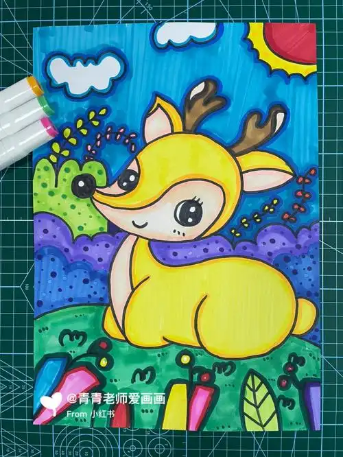 大班可爱的小鹿