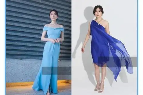 当38岁高圆圆穿蓝色裙撞上47岁俞飞鸿,网友:这场气质之战你站谁
