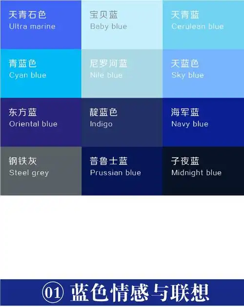 配色攻略-蓝色篇_颜色