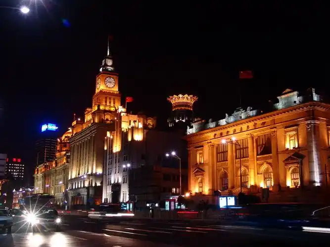 绚丽的上海外滩夜景1 ,风光照片