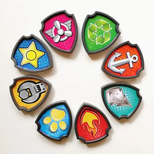 狗牌定做 颈圈式_小狗汪汪队玩具 旺旺队狗牌 全套8款狗狗巡逻队盾牌