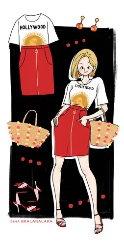 时尚插画习作 | 少女穿搭指南