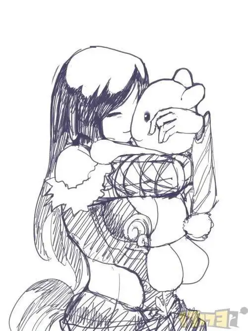 女孩变女鬼的简笔画