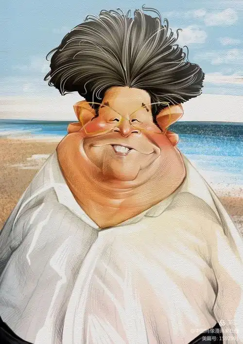 中国美术界名人系列漫像/于志学 - 中国肖像漫画家在线 - 诚艺信艺术