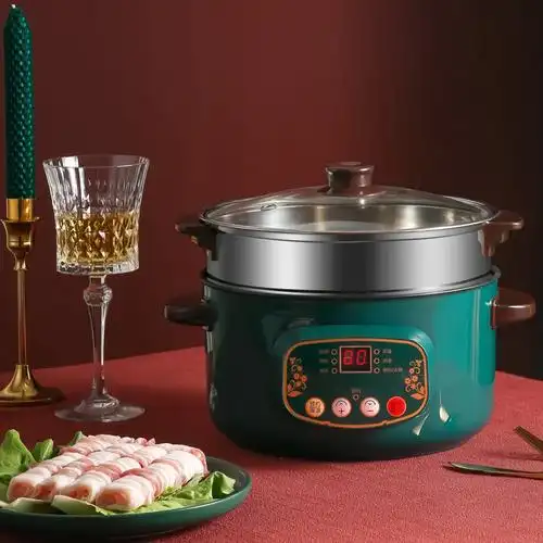 古达国潮智能电煮锅多功能电火锅蒸煮烤涮炒一体锅家用电热锅宿舍学生