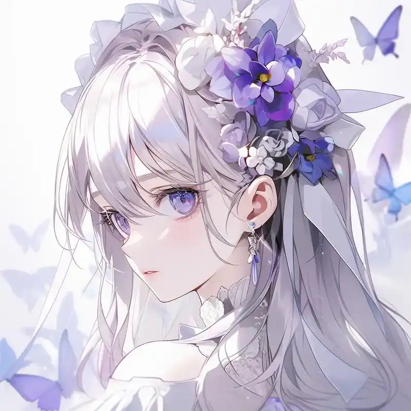 90紫韵高冷系 |  是你喜欢的小仙女吗.#二次元 #优质头 - 抖音