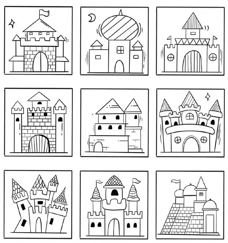 房子简笔画.#画画 #简笔画 #可爱涂鸦 #手绘 #画室日常 - 抖音