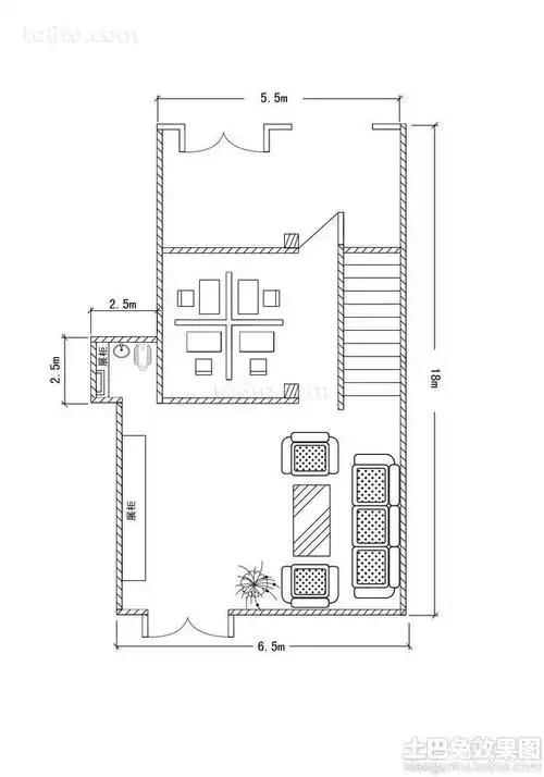 室内楼梯平面图欣赏