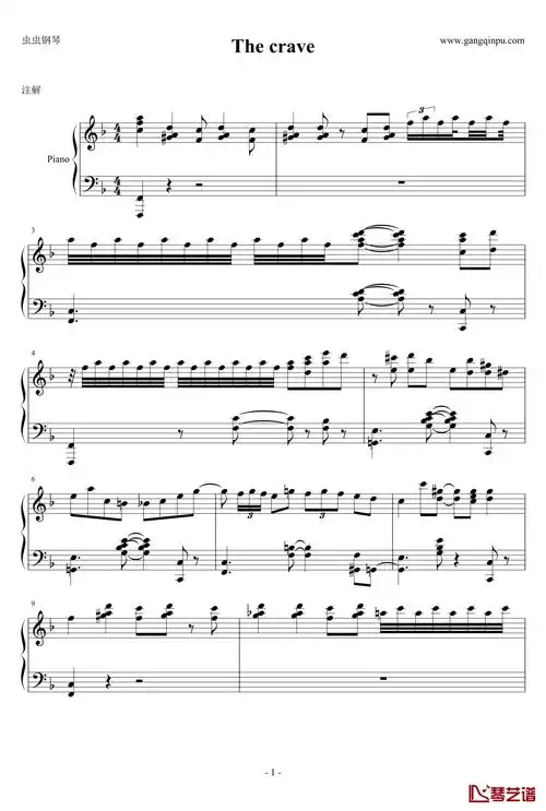 the crave钢琴谱-海上钢琴师1