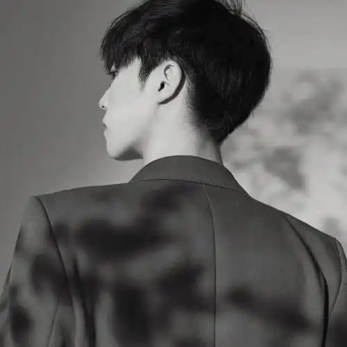 优质男头黑白头像