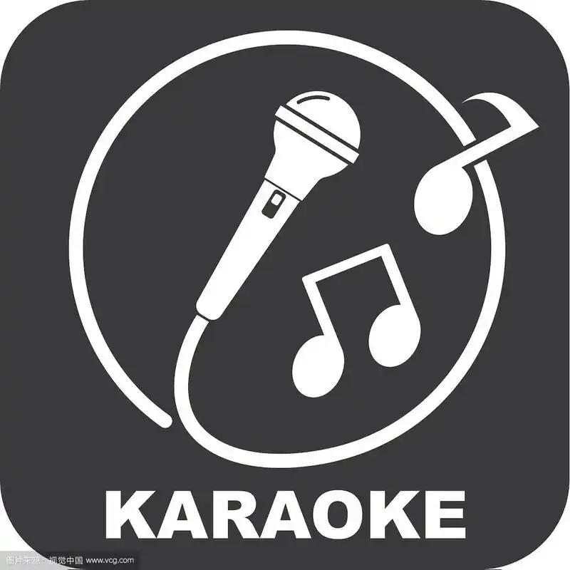 麦克风图标标识卡拉ok和音乐设计