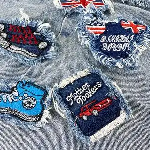 牛仔裤补丁贴布男士图片