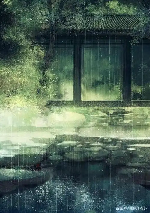 古风唯美意境壁纸 雨意系列