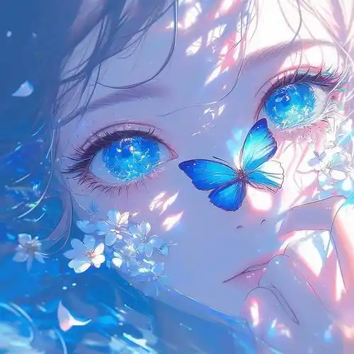 蓝色治愈系头像一眼惊艳