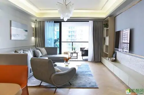 重庆锦江华府125平米三室一厅一厨一卫混搭风格案例装修效果图佳天下