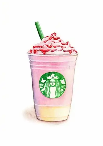 来一杯饮料吧,彩铅 插画 手绘