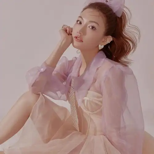 甜美紫色清新花仙子可爱女孩短裙少女艺术写真形象照影楼拍摄服装